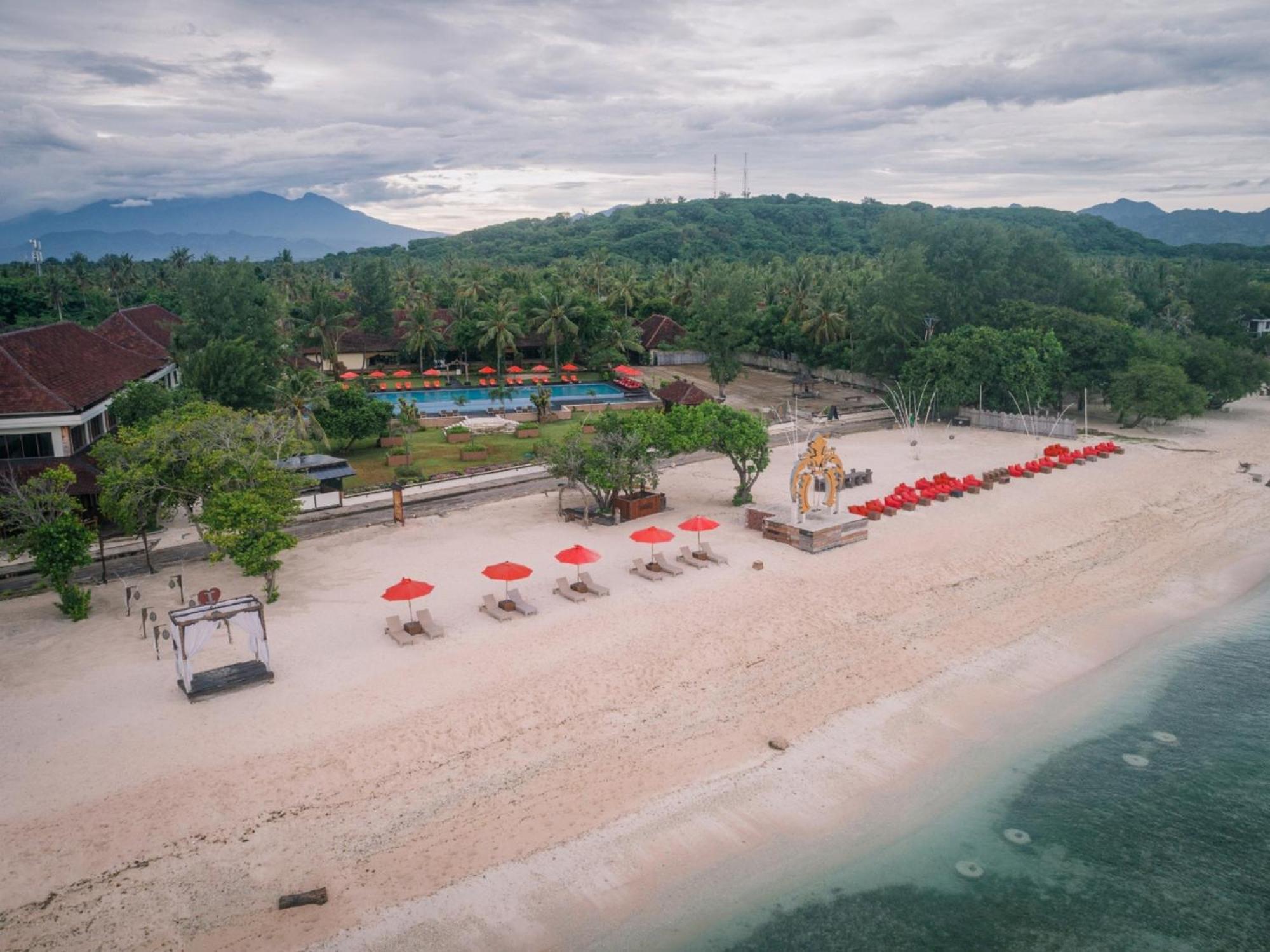 Hotel Ombak Sunset Gili Trawangan Exterior foto